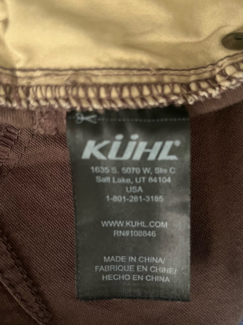 Men’s Kuhl Brown “Kanvus” Pants - Picture 9 of 9